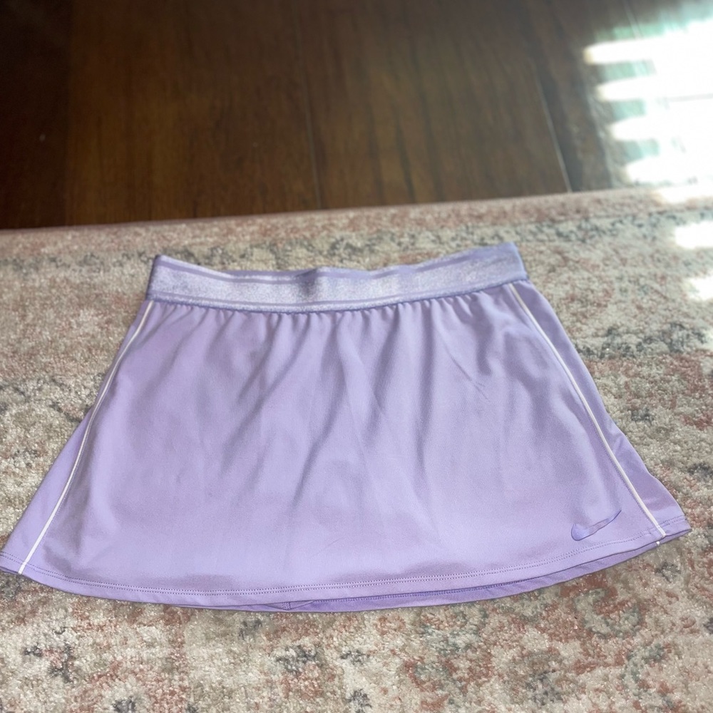 purple NIKE tennis skirt-size ladies small